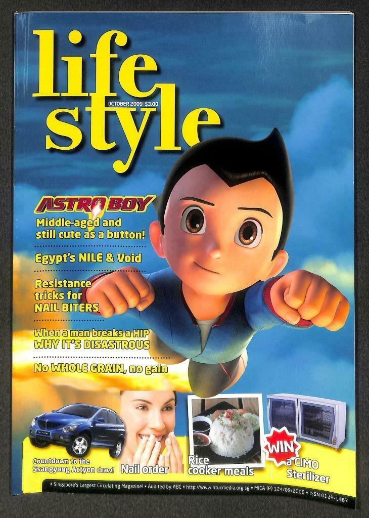 Singapore Lifestyle Magazine Cartoon Astro Boy on Cover 2009 F/S M105 E