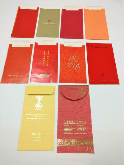 10 pcs Chinese New Year Red Packet Pocket Envelope Oranges Happiness (C2162)