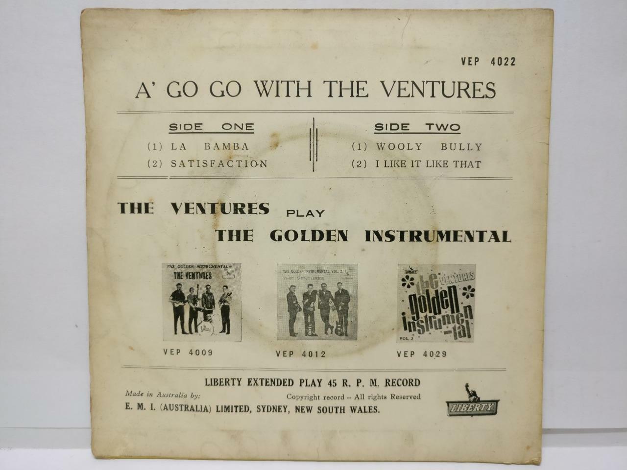 The Ventures A Go Go Tea Dance La Bamba Australia Liberty 7" EP (EP091)