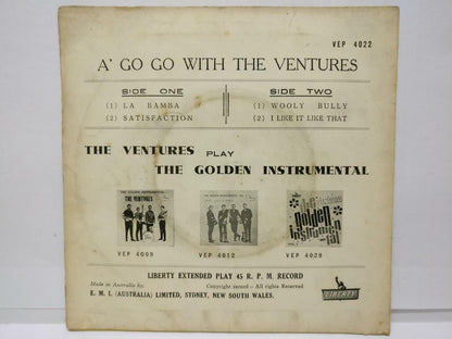 The Ventures A Go Go Tea Dance La Bamba Australia Liberty 7" EP (EP091)