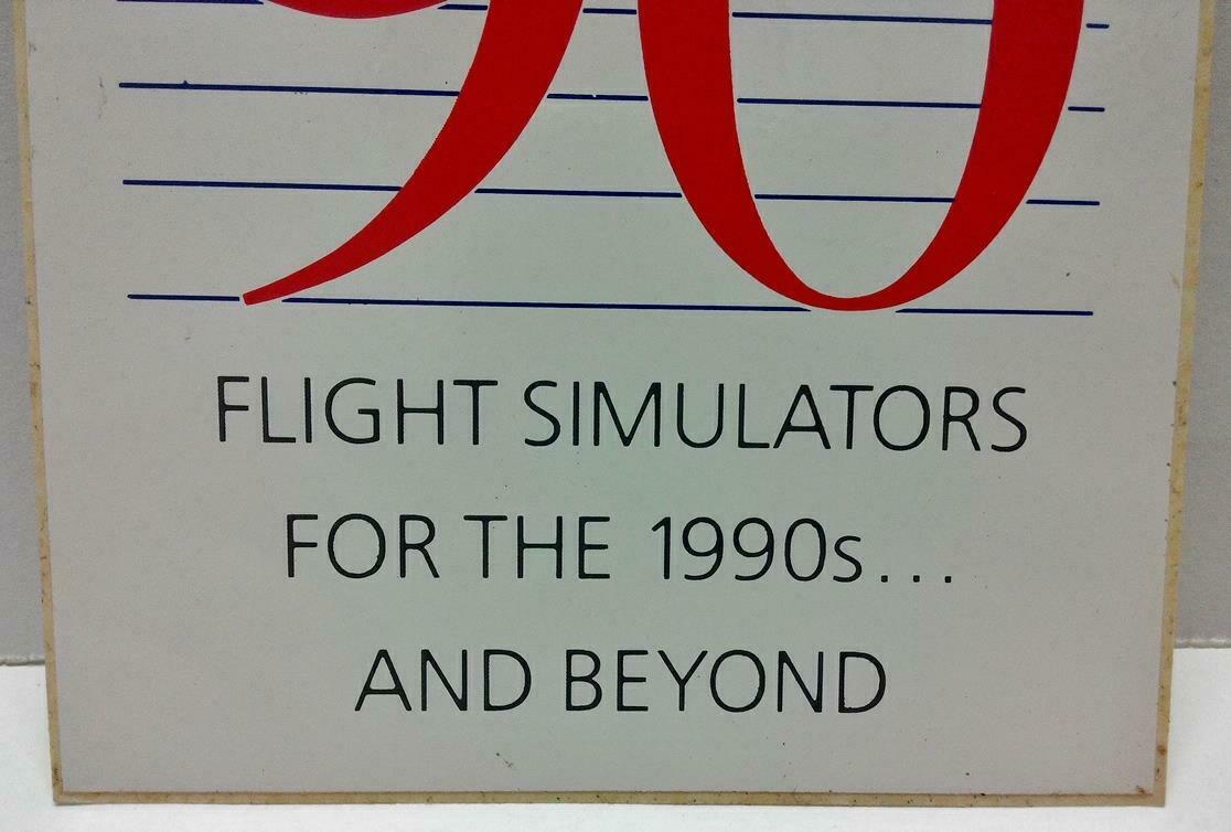 Vintage 80’s Sticker Concept 90 Flight Stimulators 1990s Airlines F/S  A775