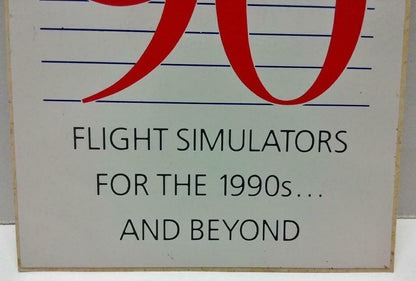 Vintage 80’s Sticker Concept 90 Flight Stimulators 1990s Airlines F/S  A775