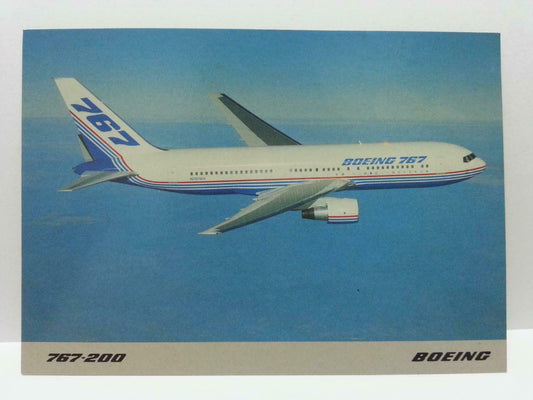 Airplane Boeing 767-200 Jumbo Jet Postcard (AC090)