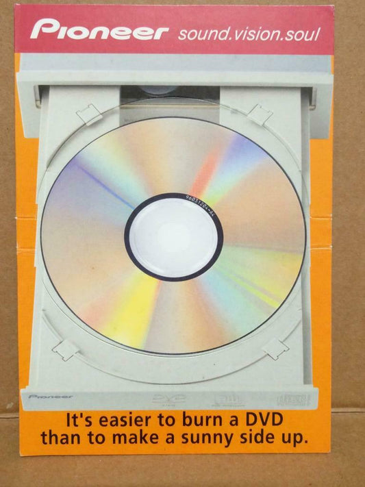 LUCKYPIGEON Pioneer DVR-A06 DVD/CD Writer 2003 Ad Singapore Postcard (C2058)