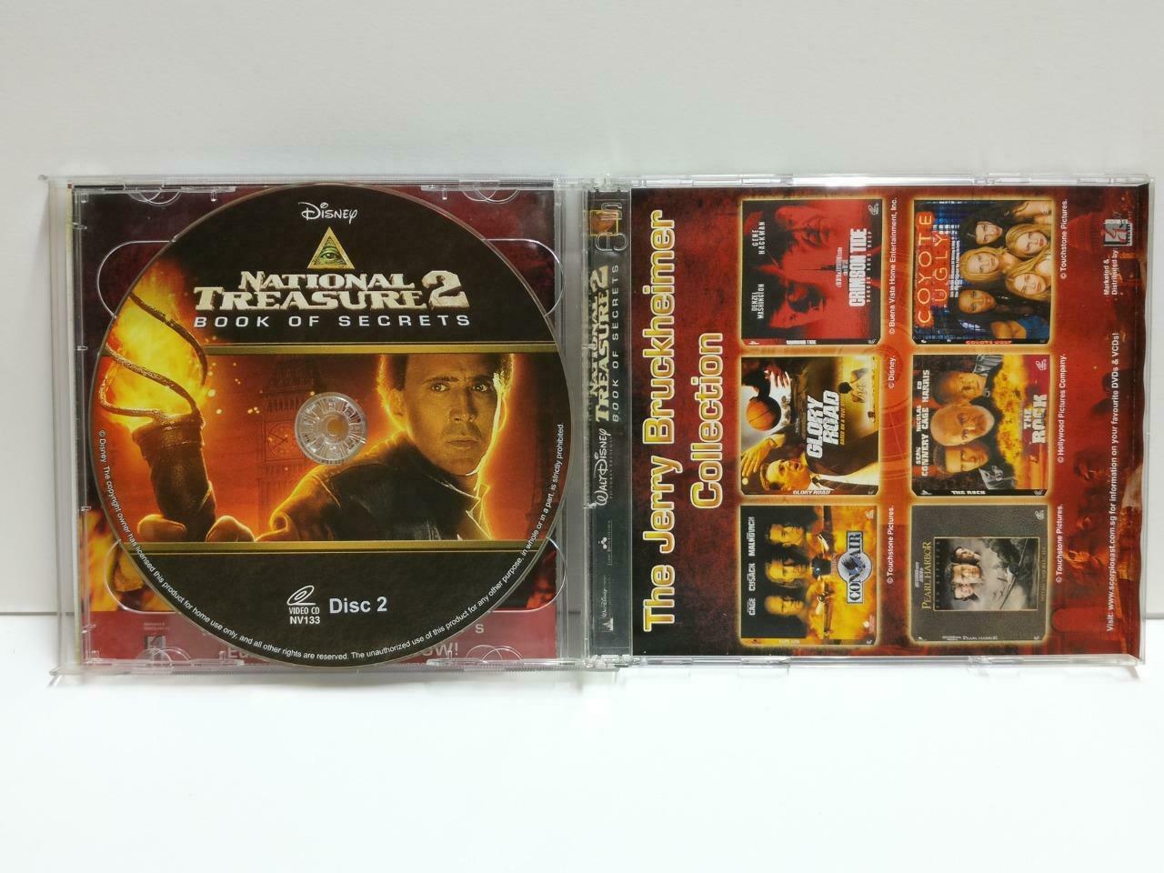 Movie National Treasure 2  Nicolas Cage Engish Singapore Video 2x VCD CD1107 D