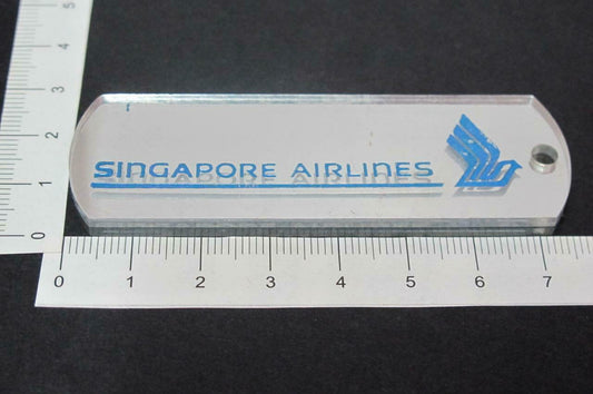 Rare Singapore Airline SIA With Name Mirror Tag F/S (A087)
