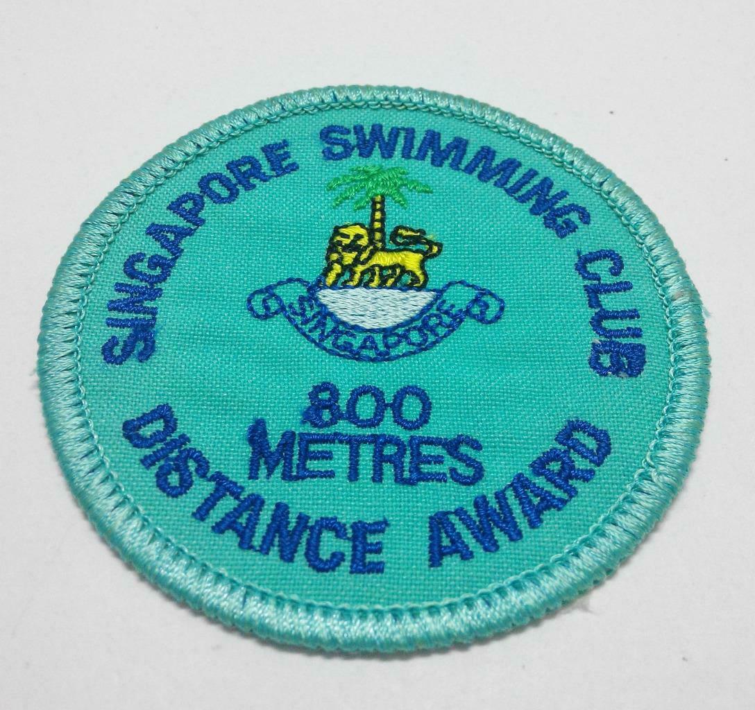 Embroidered Singapore Swimming Club 800M Award Sew On Clothes Patch (A966)