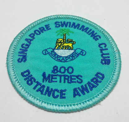 Embroidered Singapore Swimming Club 800M Award Sew On Clothes Patch (A966)