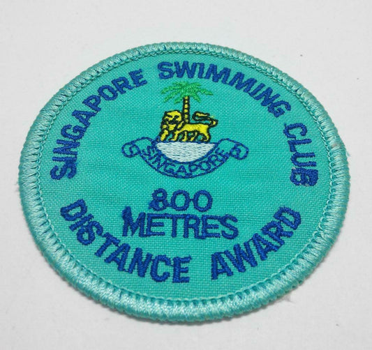 Embroidered Singapore Swimming Club 800M Award Sew On Clothes Patch (A966)