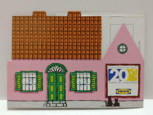 LUCKYPIGEON888 IKEA 20 Years In Singapore Unique House Ad 1998 Postcard (E0147)