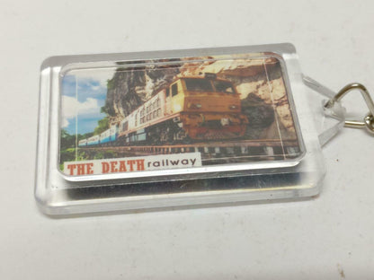 LP888 Vintage Thailand The Death Railway Train Fireworks Keychain Keyring F/S (B805)