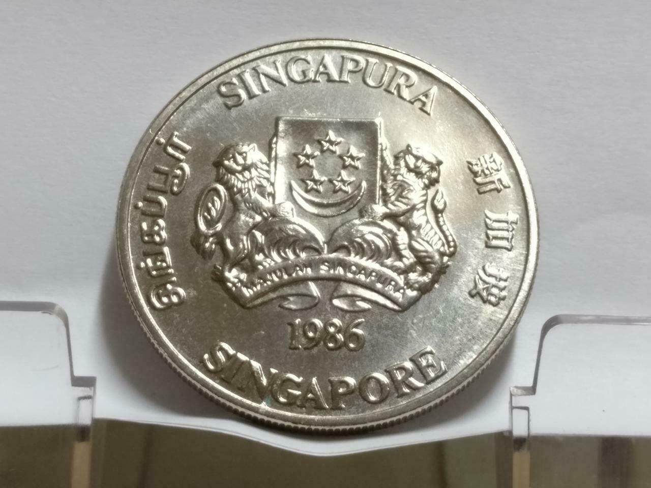 Singapore $10 Tiger 1986 Copper Nickel Coin (C004)