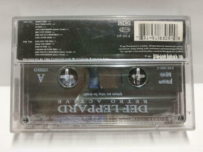 Def Leppard Retro Active 1993 Mega Rare Malaysia English Cassette CT542