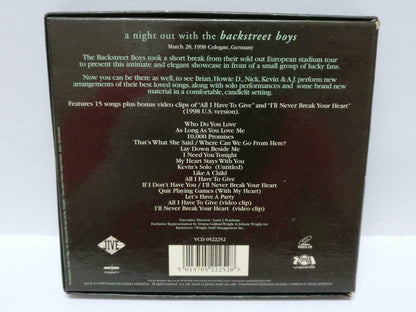 Backstreet Boys BSB 1998 EU CD + VCD Video Rare Singapore Censor Sticker (CD469)
