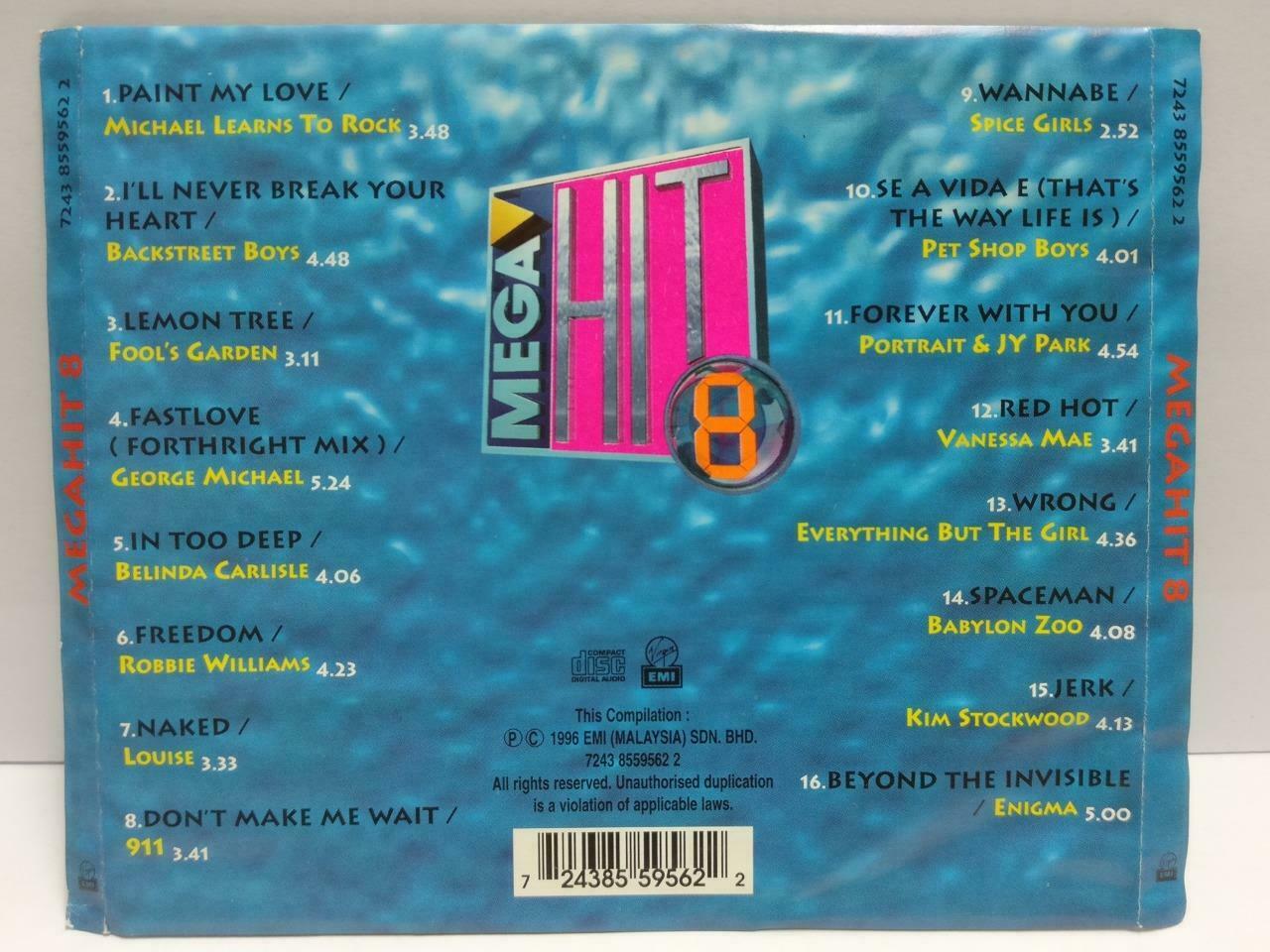 Various Artist MEGA HIT 8 MLTR BSB Spice Girls 1996 Rare Malaysia CD (CDS268)