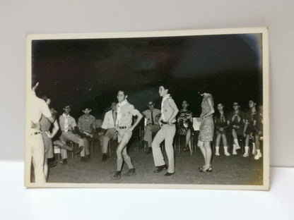 Vintage Singapore Scout Teachers Students Learning The Dance Fun B&W Photo P501