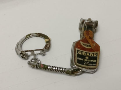 LP888 Rare Vintage Girard Cognac Bottle Mini Nail Clipper Keychain Keyring (B739)