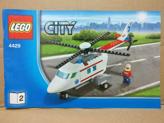 LEGO No. 4429 (2) City Helicopter Manual Instructions Catalog Booklet (LG010)