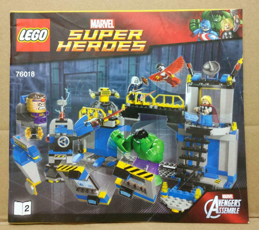 LEGO No. 76018 (2) Marvel Avengers Manual Instructions Catalog Booklet (LG048)