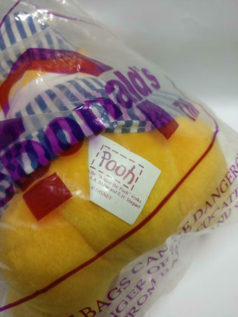 Sealed McDonald's Winnie The Pooh Stripe Shirt 7" Plush Soft Toy F/S (PTY103)