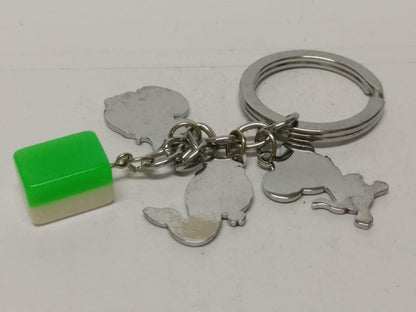LP888 Cute Horoscope Zodiac Rat Snake Rooster Mahjong Keychain Keyring F/S (B726)