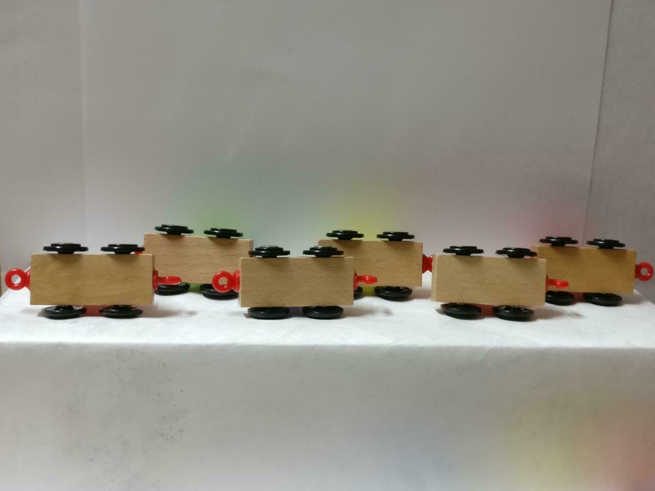 Colourful Wooden Number Train Set Math Figure Toys x11 Lot F/S (FTY017) *35