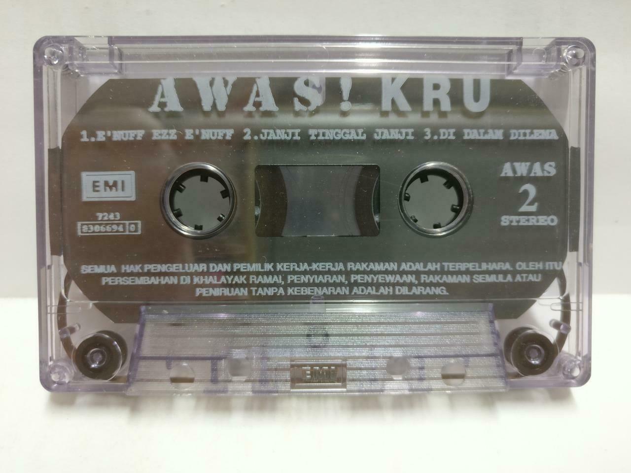 Malay Rock Band KRU Awas! 1994 Malaysia Melayu Cassette CT723