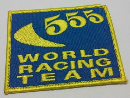 Embroidered 555 World Racing Team Iron On Patch (A960)