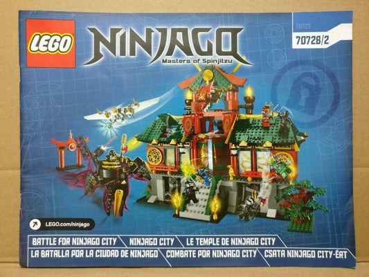 LEGO No. 70728/2 Ninjago Manual Instructions Catalog Booklet (LG064)