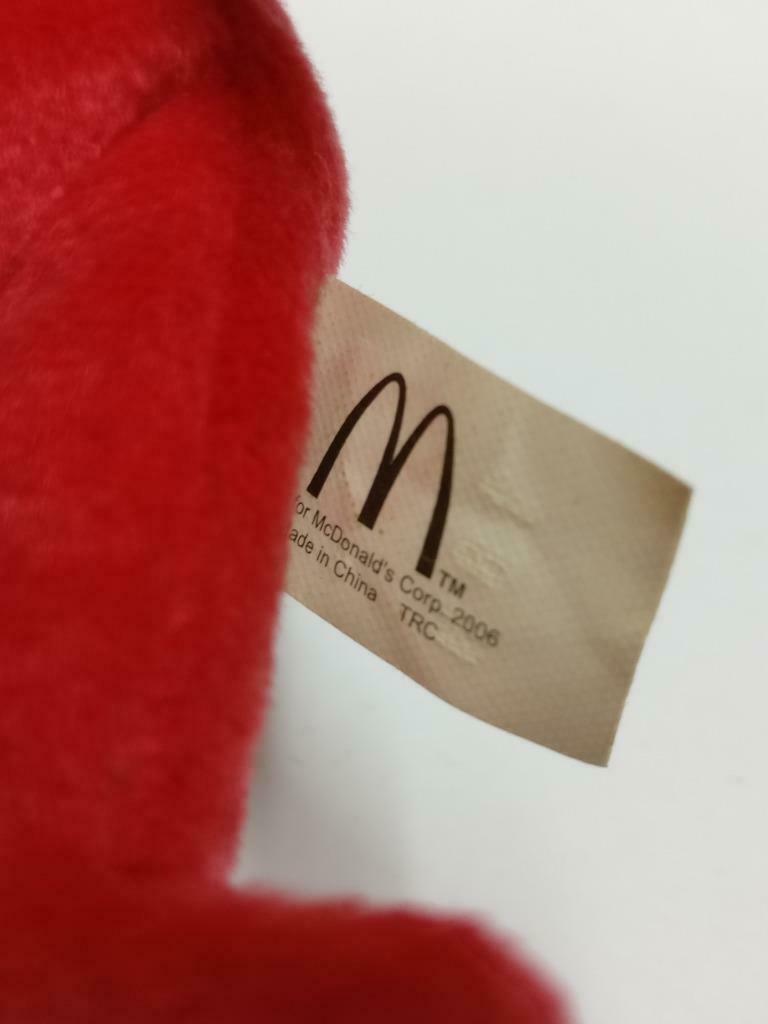 McDonald's Ty Beanie Red Party Hat Birthday Bear 6" Plush Soft Toy F/S (PTY135)