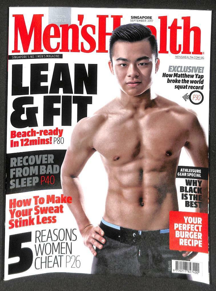 Singapore Men's Health Magazine 6 Pack Macho Man Beefcake Sexy Bikini Girls M039