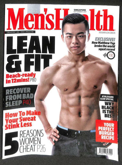 Singapore Men's Health Magazine 6 Pack Macho Man Beefcake Sexy Bikini Girls M039