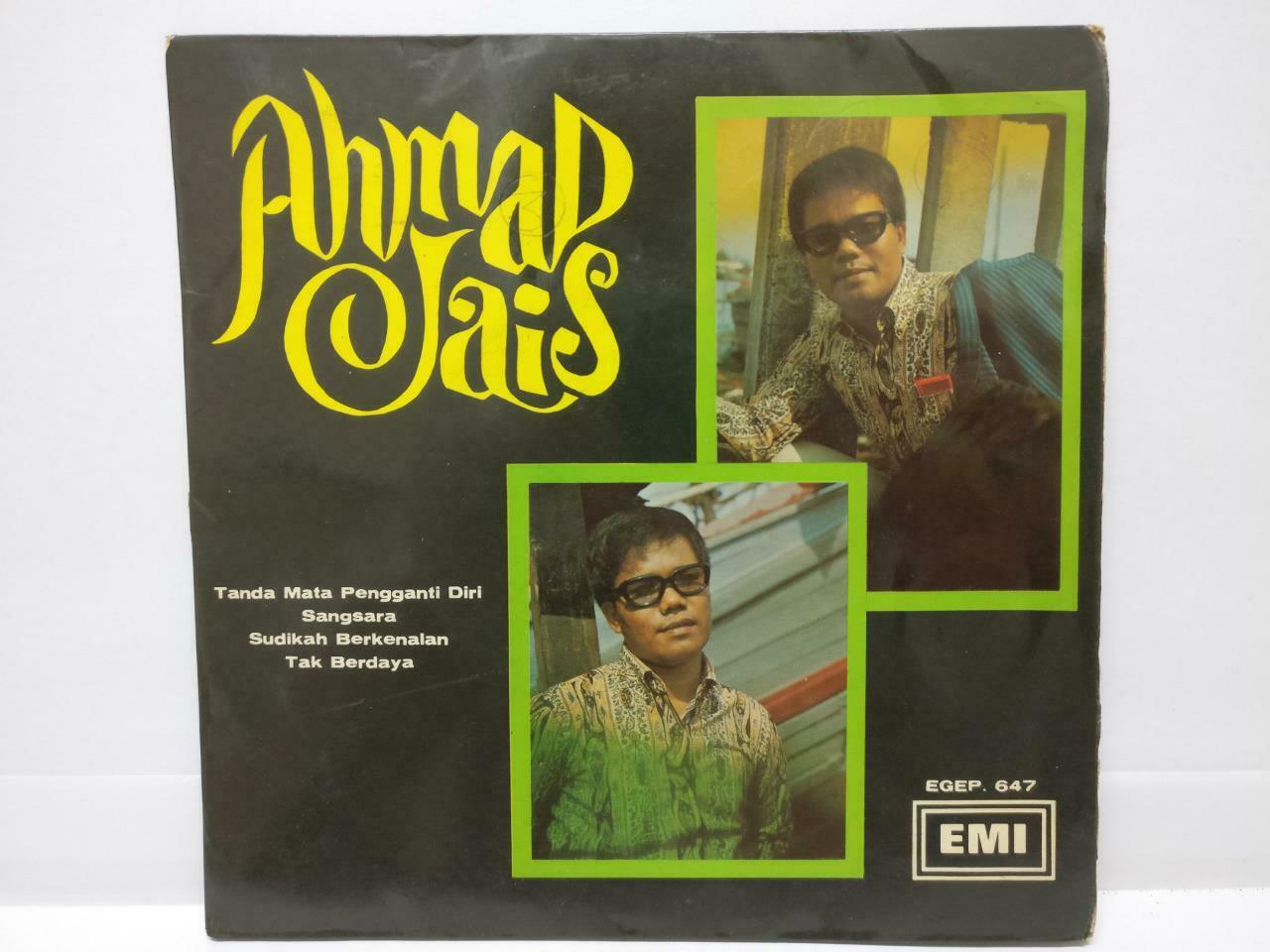 Malaysia Ahmad Jais Sangsara Rare EMI 1968 Singapore Malay EP 7" 45 RPM (EP368)