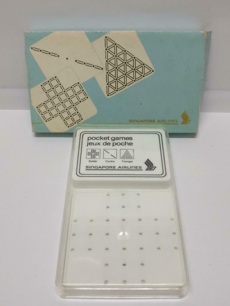 Vintage Rare SIA Singapore Airlines Pocket Game Jeux De Poche (A2113)