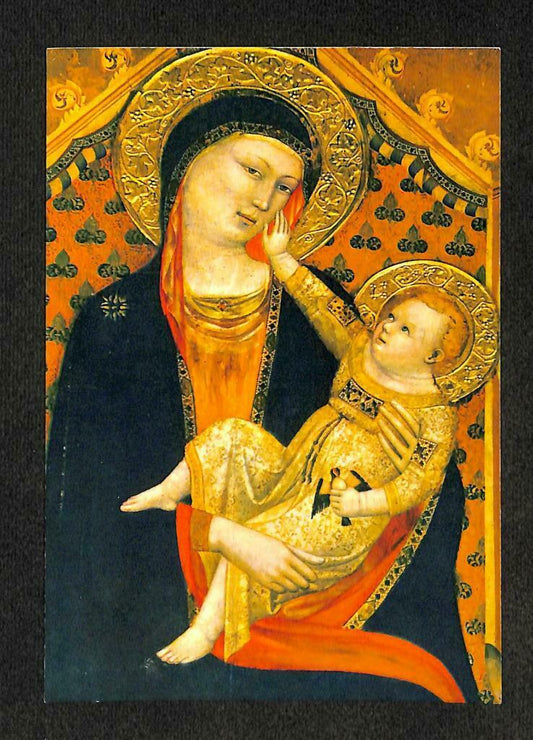 LUCKYPIGEON Virgin And The Child Jesus Drawing Art Postcard (C1522)