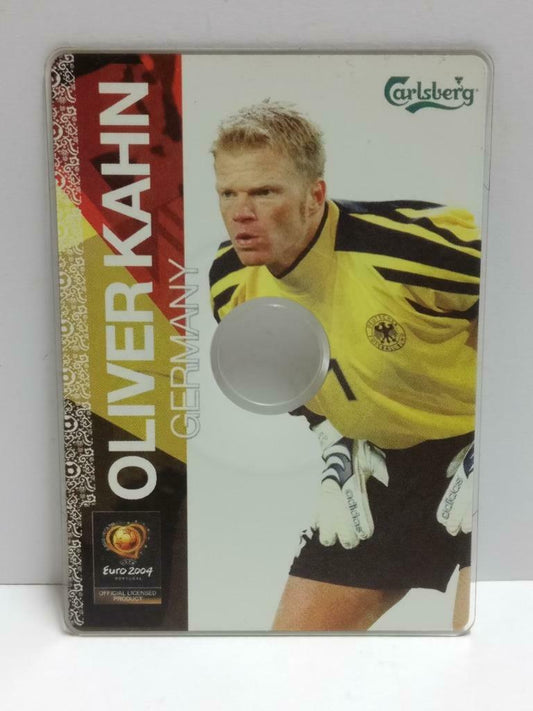 Germany Oliver Kahn Football Soccer Euro 2004 Carlsberg Promo CD Card F/S A2393