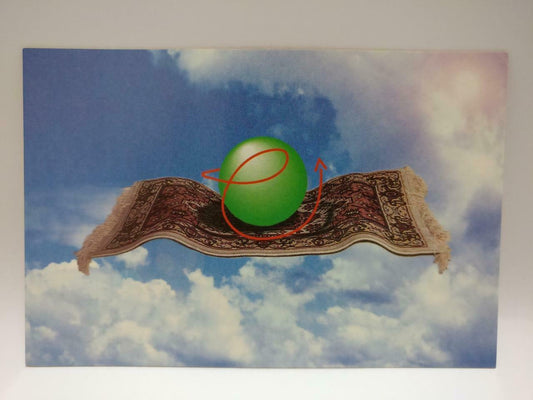 LUCKYPIGEON888 Ozemail Magic Carpet Sky Clouds Australia Postcard (E0023)