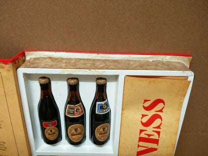 Guinness Miniatures Beer Glass Bottles x6 w/Box Singapore Limited Edition A1397