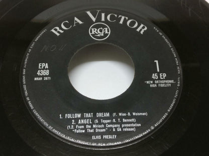 Elvis Presley Follow That Dream 1962 Italy USA 7" English EP (EP013)