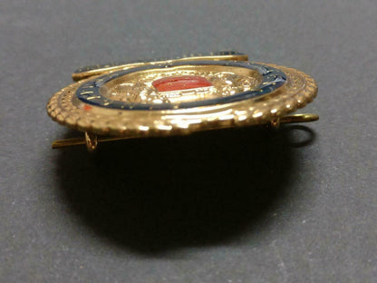 LKP99 Vintage Singapore Military Army Forces SAF Gold Tone Pin Badge F/S Lion B844