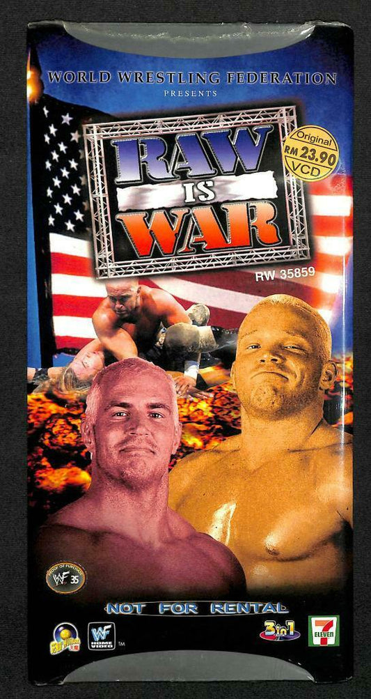 WWE WWF Wrestling RAW Is War 2000 Rare Malaysia 3x VCD Video CD OOP (A1416)
