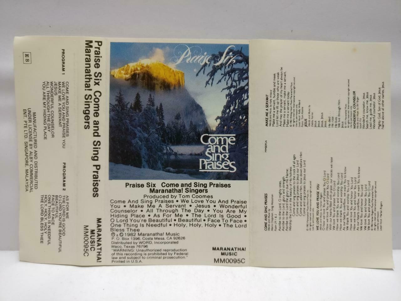 Christian Worship Jesus God Songs Praise Six Mega Rare Singapore Cassette CT531