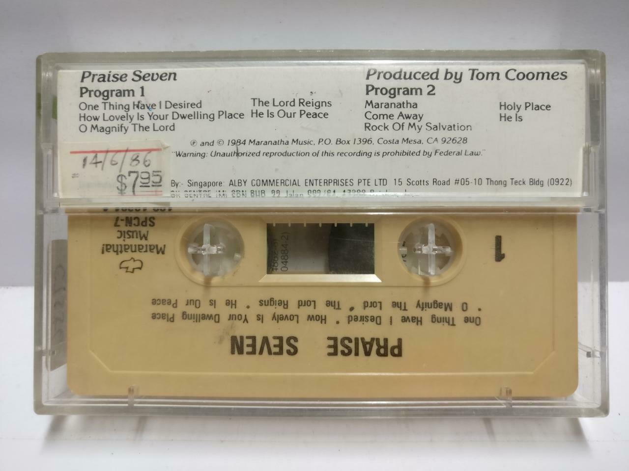 Christian Worship Jesus God Song Praise Seven 1984 Rare Singapore Cassette CT556