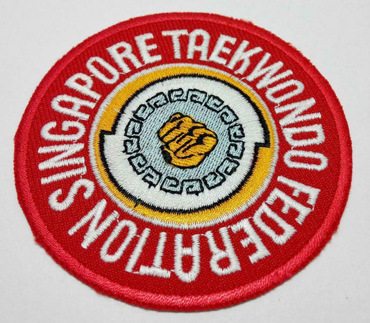 Embroidered Singapore Taekwondo Federation Sew On Patch (A992)