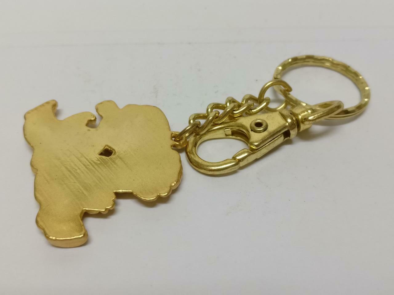 LP888 Vintage Oriental Couple Wedding Gold Tone Metal Keychain Keyring F/S (B659)*