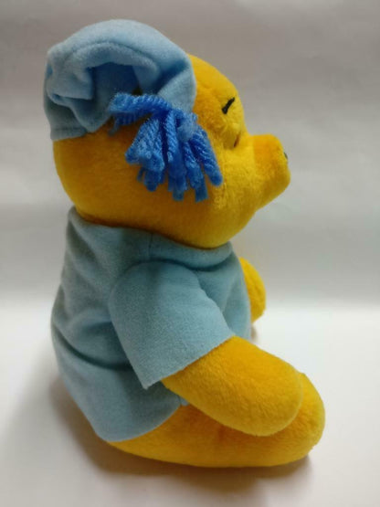 McDonald's Winnie The Pooh Sky Blue Pajamas 7" Plush Soft Toy F/S (PTY109)