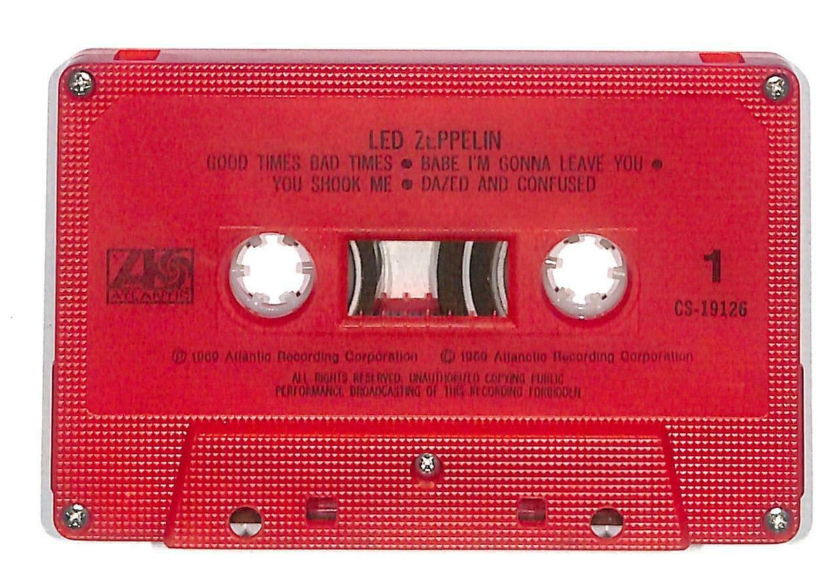 Rare Led Zeppelin Good Times Bad Times Singapore English Red Cassette CT942