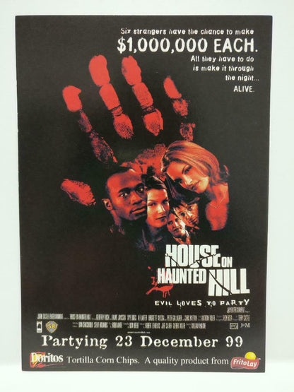 LUCKYPIGEON888 Movie House On Haunted Hill 1999 Singapore Postcard (E0355)