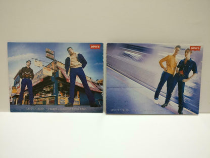 LUCKYPIGEON888 Levi's Strauss Denim Jeans Man Woman Postcard Lot Of 6 (E0479)