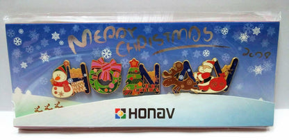 Rare Honav UK Ltd Christmas Pin Badge Set Souvenir (A1554)